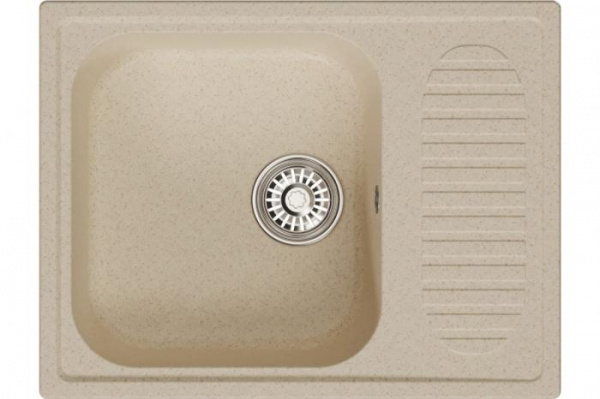 Мойка MIXLINE ML-GM18 с крылом, бежевая (328),640*490*190мм NEW
