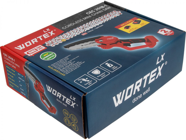 Аккум. мини-пила WORTEX LX CEC 2518-1 в кор. ALL1 с акб и з/у МЕГА АКЦИЯ 18В, 4"