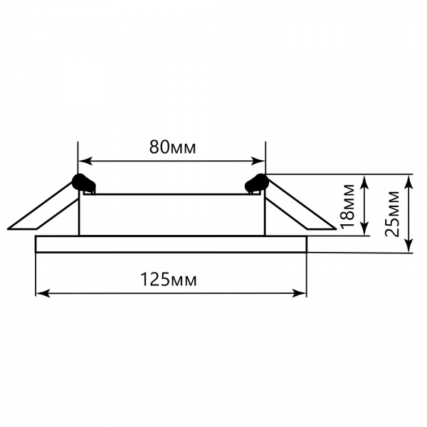 Светильник встраиваемый Feron CD5023 GX53+LED15W 4000K с подсветкой