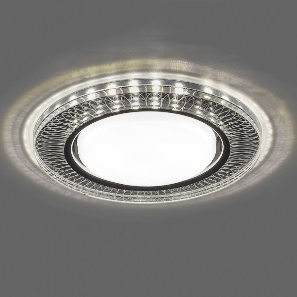 Светильник встраиваемый Feron CD4038 GX53+LED прозрачный