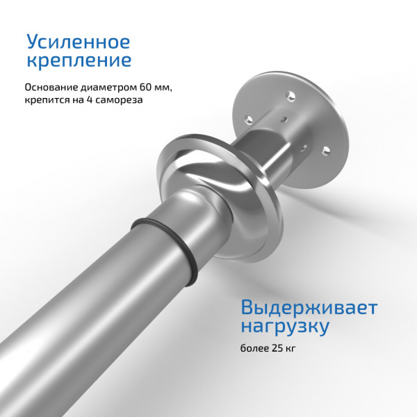 Карниз нержавеющий Тритон Изабель 1700*1000 (ЗАКАЗ)