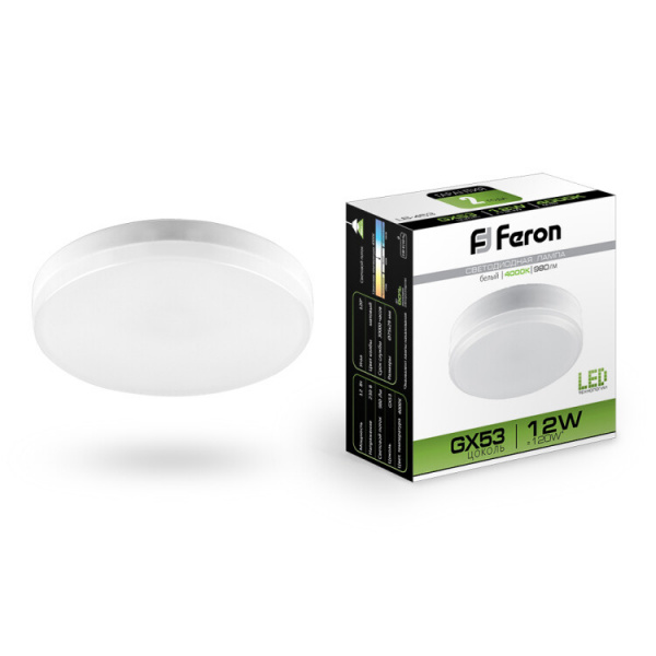 Лампа LED Feron LB-453 GX53 12W 4000K 980Lm 230V 