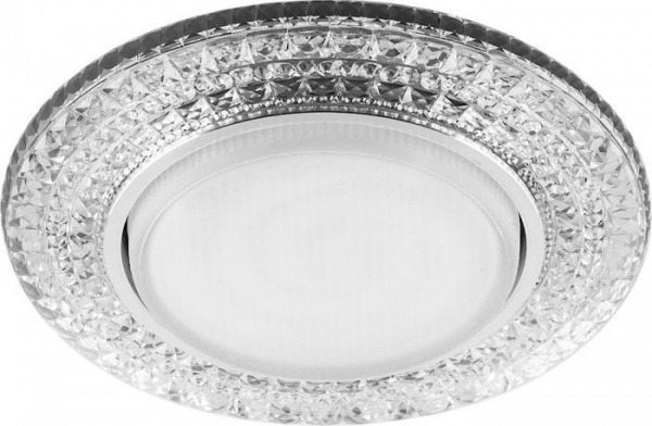 Светильник встраиваемый Feron CD4020 GX53+LED20 6400K с подсветкой