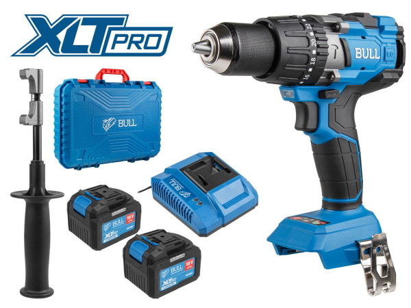 ALL1 XLTpro SET Аккум. дрель-шуруповерт BULL SR 1805, 2х6 А*ч, БЕСЩЕТ 18 В, 120 Н*м, БЗП(мет.) 13 мм