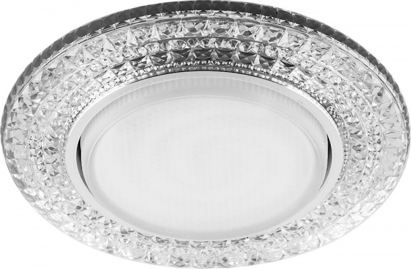 Светильник встраиваемый Feron CD4020 GX53+LED20 6400K с подсветкой