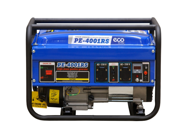 Электростанция (генератор бензиновый) ECO PE-4001RS (2.8 кВт, 230 В, бак 15.0 л, вес 38 кг)
