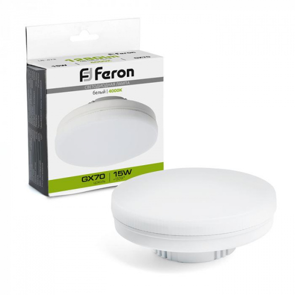 Лампа LED Feron 15вт GX70 4000K LB-472