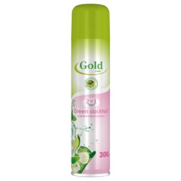 ЧЗ Освежитель воздуха Green coctail 300мл GOLD WIND