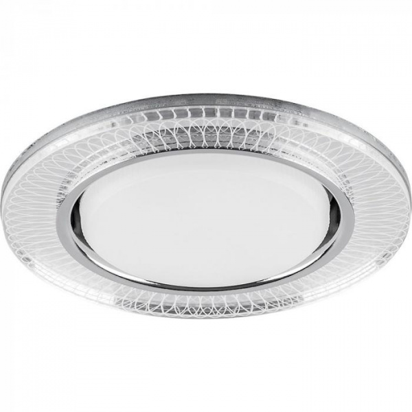 Светильник встраиваемый Feron CD4038 GX53+LED прозрачный
