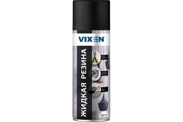 VIXEN Жидкая резина, черный, аэрозоль, 520мл