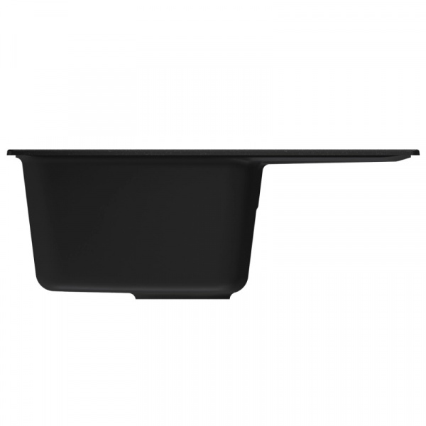 Мойка MIXLINE ML-GM26 с крылом, ультра-черная (344), 580*470*190мм