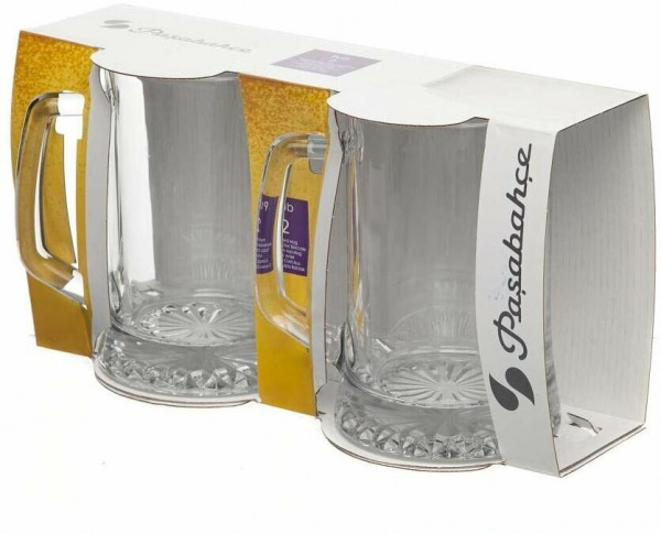 Набор кружек для пива стеклянных, 2шт 540 мл Pale Lager PERFECTO LINEA