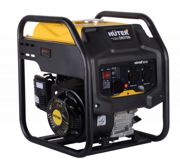 Инверторный генератор DN3700i Huter бензин (АИ-92, 3.3 кВт, 220 В, бак – 7 л)