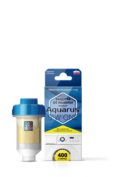 Фильтр для защиты от накипи стиральных машин AQUARUS 5"W One