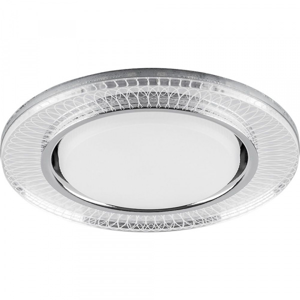 Светильник встраиваемый Feron CD4038 GX53+LED прозрачный