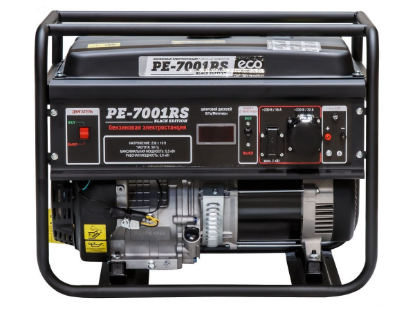 Электростанция (генератор бензиновый) ECO PE-7001RS ("Black Edition")