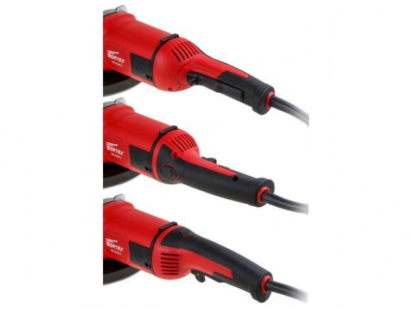 Двуручная углошлифмашина WORTEX AG 2326-2 в кор. 2100 Вт, 230 мм, 6500 об/мин., арт.AG2326200029