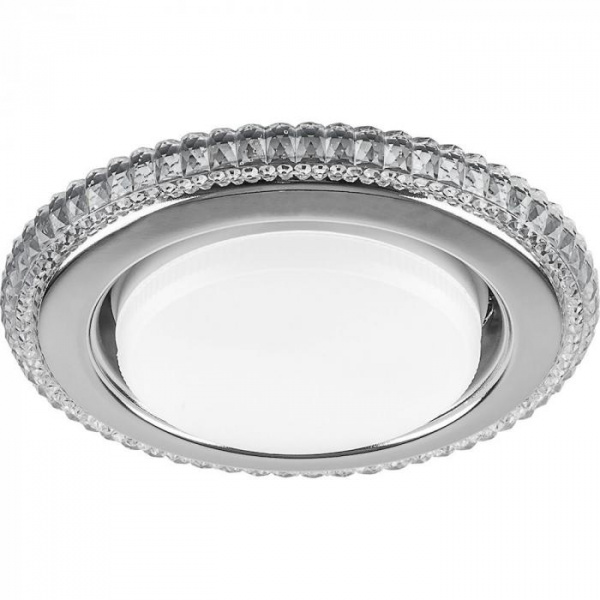 Светильник встраиваемый Feron CD4036 GX53+LED прозрачный