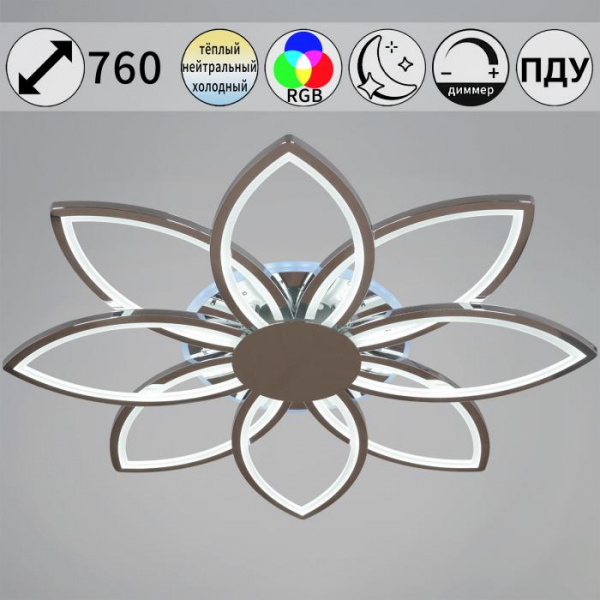 09877-0.3-08 CR (RGB) светильник потолочный