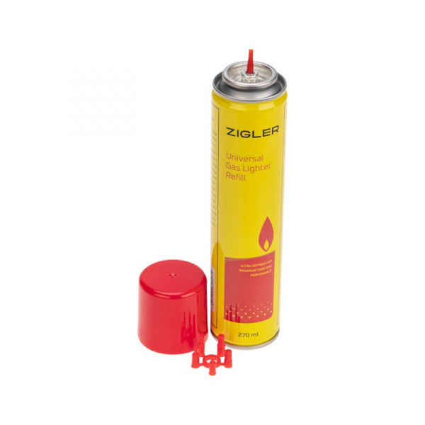 Газ для зажигалок 270 мл ZIGLER (с насадками)