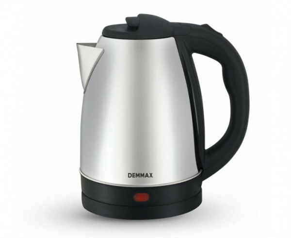 Чайник электр. DEMMAX DMX-KS06-C72 (диск, 2,2л) 2кВт, нерж.сталь, черный