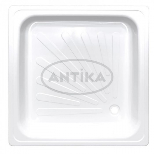 Поддон квадрат 0,7*0,7*0,12 Antika стальной (ВИЗ)