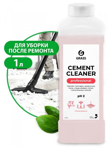 ЧЗ Очиститель после ремонта "Cement Cleaner" 1л GraSS