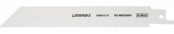 Полотно STAYER д/сабел. элект.нож 130мм BI met