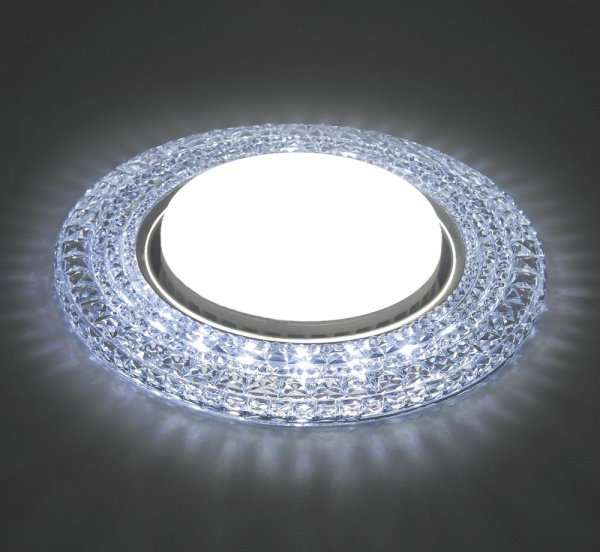 Светильник встраиваемый Feron CD4020 GX53+LED20 6400K с подсветкой