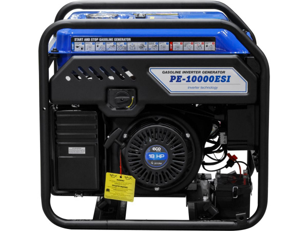 Электростанция (генератор инверторный бензиновый) ECO PE-10000ESI 7.5 кВт 230В ав.пуск бак 25л 72кг)