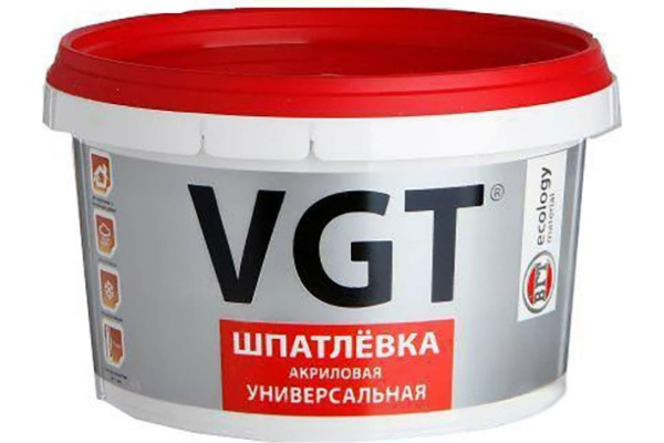 Шпаклевка Акриловая универсальная 3,6 кг для наружних и внутренних работ VGT 55220