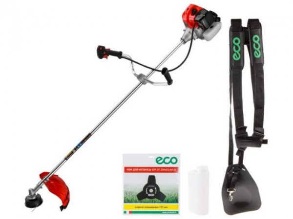 Мотокоса ECO GTP-251 Power (2.5 кВт, 3.4 л.с., 52.0 см3, лёгкий запуск, нож 3Т, ремень , 7,8кг)
