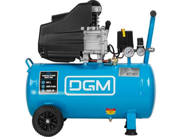 Компрессор DGM AC-150C коаксиальный (260 л/мин, 8 атм, коаксиальный, масляный, ресив. 50 л, 230 В, 1