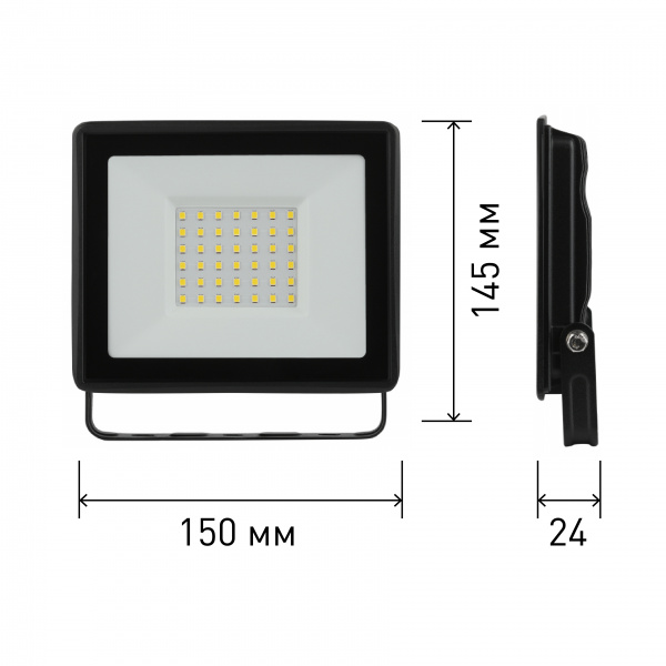 Прожектор LED ЭРА 50W (4000lm) 6K LPR-023-0-65K-050 4680