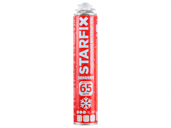 Пена проф. зимняя STARFIX Gunfoam Winter 65 (850 мл)