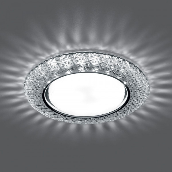 Светильник встраиваемый Feron CD4042 GX53+LED прозрачный