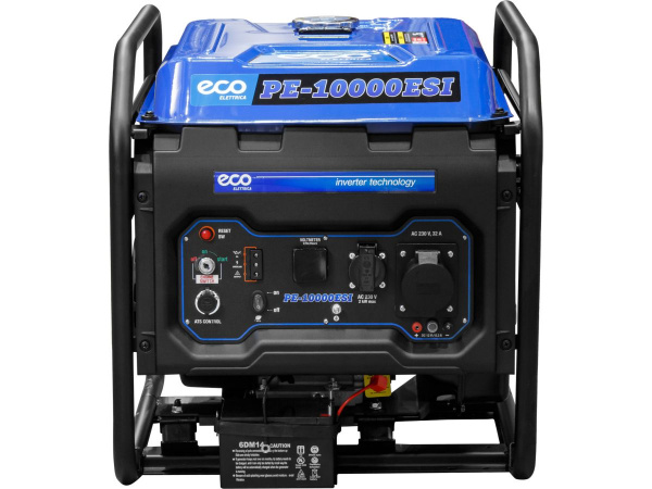 Электростанция (генератор инверторный бензиновый) ECO PE-10000ESI 7.5 кВт 230В ав.пуск бак 25л 72кг)