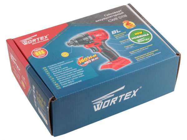 ALL1 Аккумуляторный ударный гайковерт WORTEX CWR 0118 в кор.